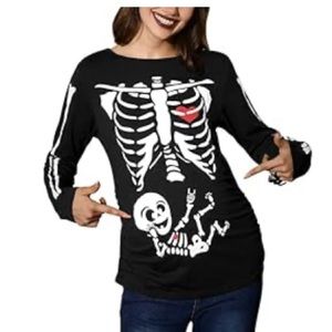 Skeleton Maternity Shirt